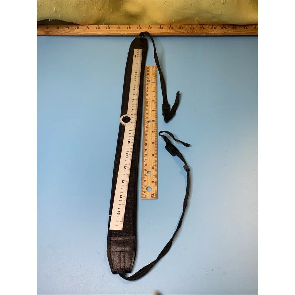 “For Nikon” Genuine Camera Neck Strap With Gripping Fabric Yellow Black HTF
